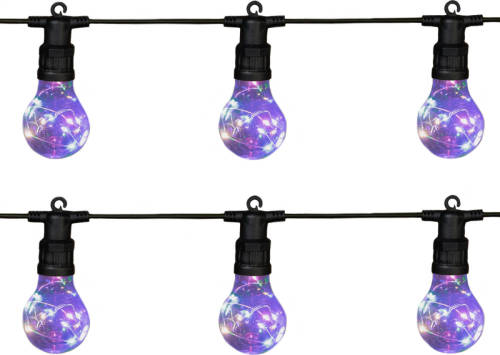 Anna's Collection 2x Stuks Tuinverlichting Sfeerlampjes Lichtsnoeren Gekleurd 10m - Lichtsnoer Voor Buiten