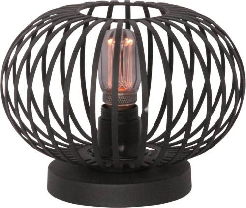 Freelight Aglio Tafellamp - Draadlamp - Ø25 Cm - E27 Fitting - Zwart