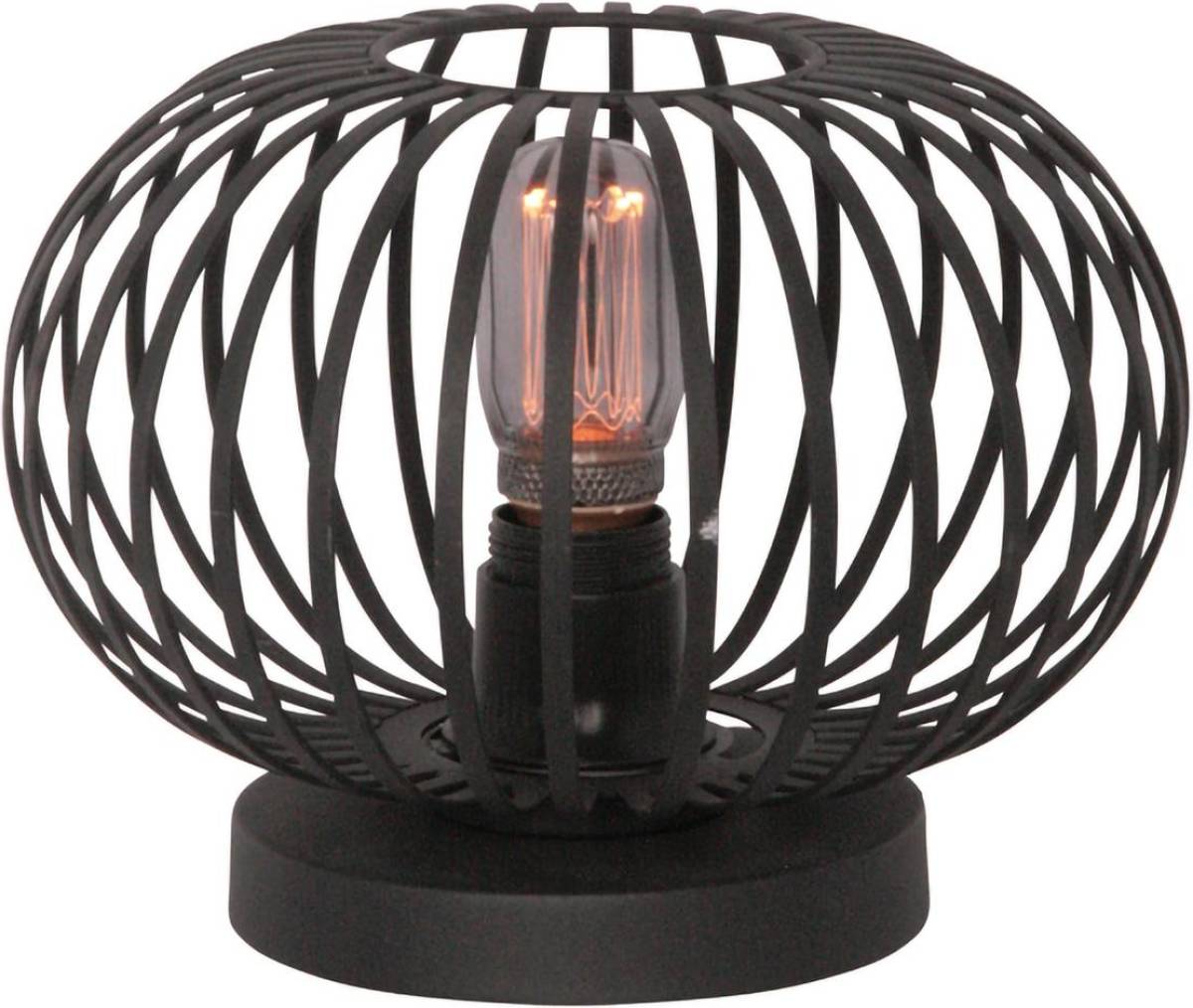 Freelight Aglio Tafellamp - Draadlamp - Ø25 Cm - E27 Fitting - Zwart