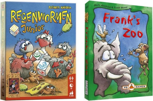 999 Games Spellenbundel - 2 Stuks - Regenwormen Junior & Franks Zoo