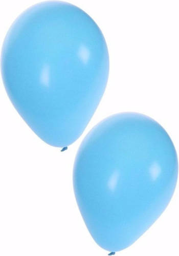 Bellatio Decorations 10x Stuks Lichtblauwe Ballonnen 25 Cm - Ballonnen