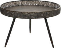 Mica Decorations Bijzettafel Lagune Rond Metaal Brons H45,5 X D70 - Home Deco Meubels En Tafels