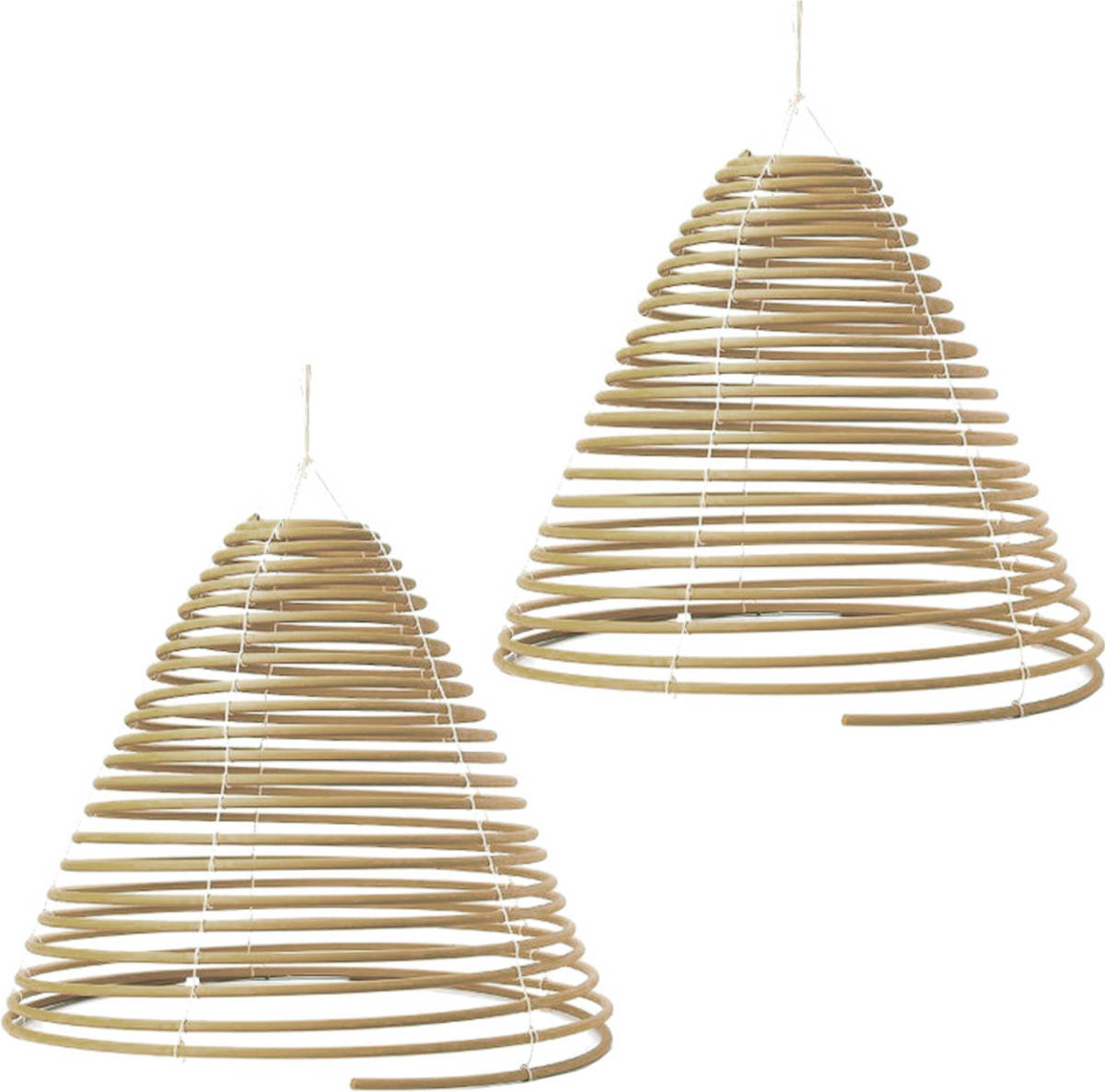 Fancy Flames 2x Citronella Wierookstokjes Spiraal Hangend Tegen Muggen 17 X 11,5 Cm 22 Branduren - Wierookstokjes