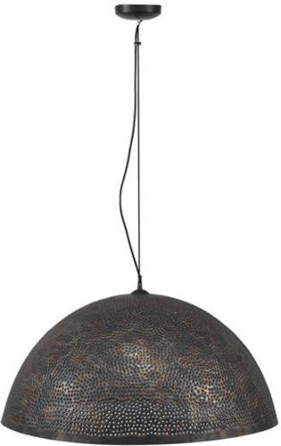 Dimehouse Hanglamp Industrieel Zwart-bruin Aya - 70 Cm