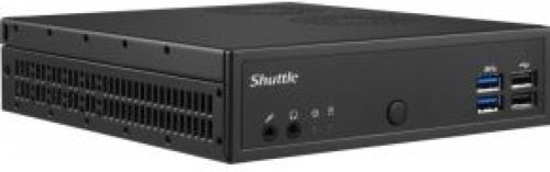 Shuttle XPÐ¡ slim DH02U BGA 1356 1.8GHz 3865U Zwart PC/workstation barebone