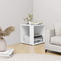 VidaXL Bijzettafel 33x33x34,5 cm spaanplaat wit