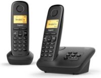 Siemens Gigaset A270A DUO Analog/DECT telephone Zwart Nummerherkenning
