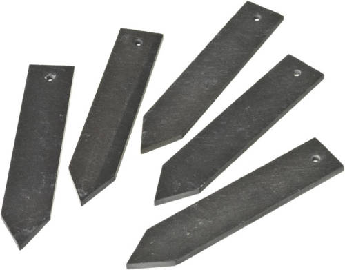 Nature Leistenen Plantenetiketten - Van Natuurlijk Leisteen - 15x3cm - 5 Stuks