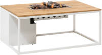 Cosi Fires Cosiloft 120 White/teak Rechthoek