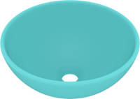 VidaXL Wastafel Rond 32,5x14 Cm Keramiek Mat Lichtgroen