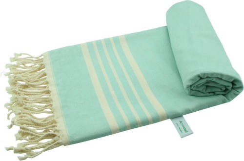 Arowell Ordu Pestemal - Fouta - Hamamdoek - Hammamdoek - Licht Mint - 180 X 90 Cm