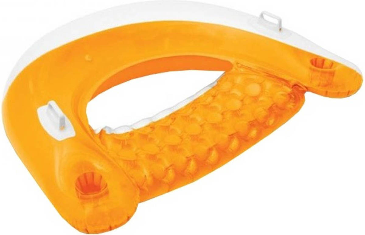 Intex Opblaasbare Loungestoel Oranje 152 X 99 Cm