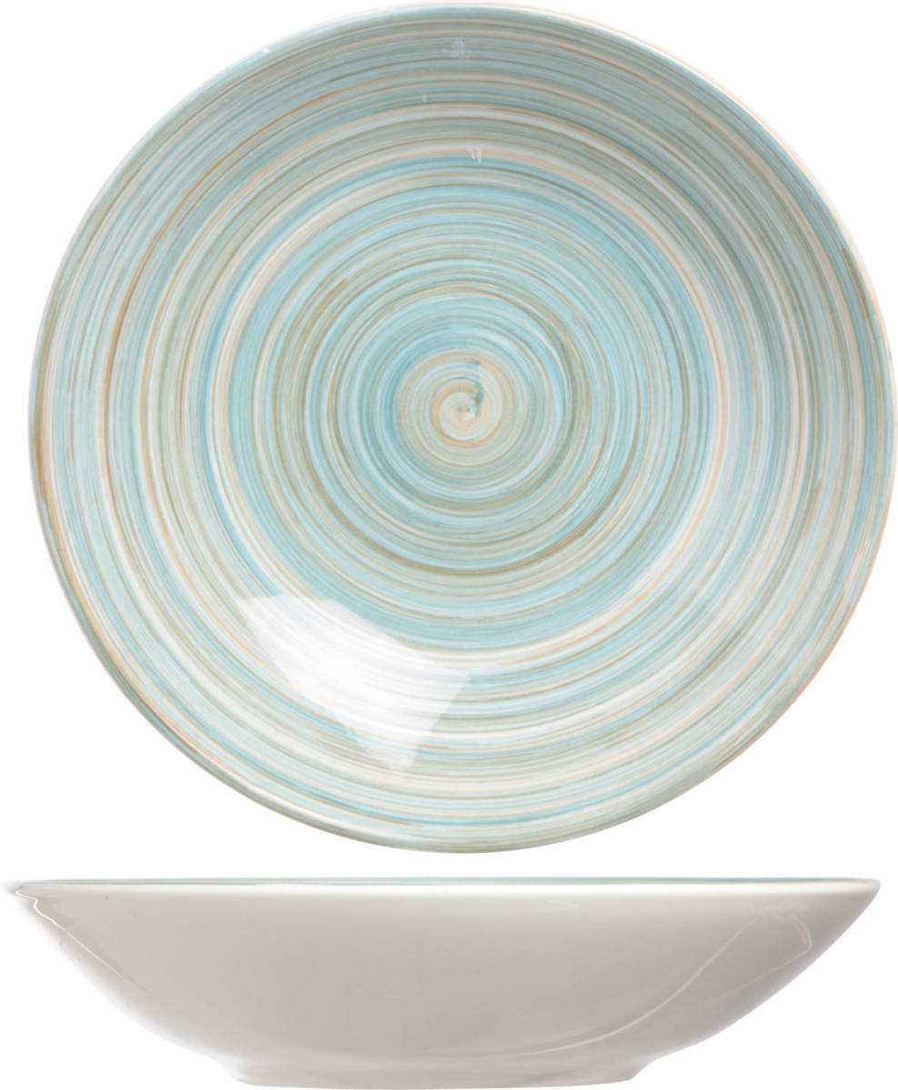 Cosy & Trendy Diep Bord Turbolino Blauw Ø 21 Cm