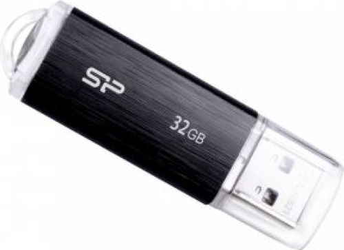 Silicon Power Ultima U02 32GB USB 2.0 USB-Type-A-aansluiting Zwart USB flash drive
