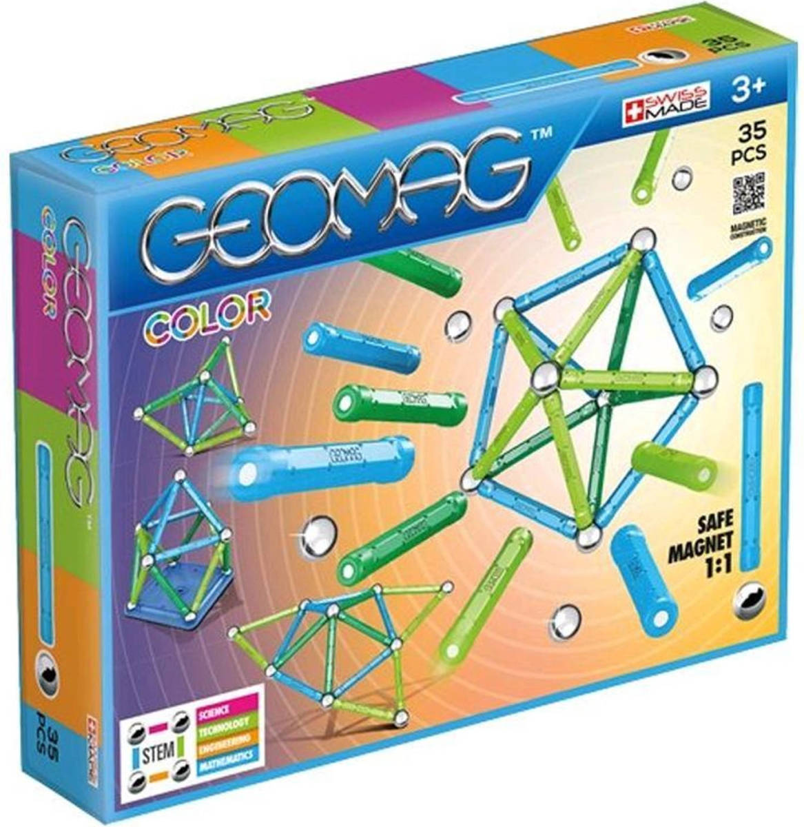 Geomag Color Blauw/groen 35-delig