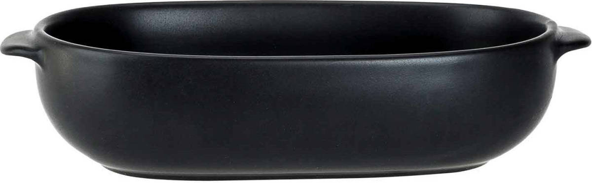Cosy and Trendy 1x Zwarte Ovenschalen Van Porselein 18 X 11 Cm Ovaal - Ovenschalen