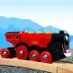 BRIO houten Rode locomotief op batterijen - 33592