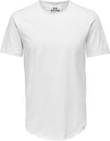 ONLY & SONS T-shirt ONSBENNE LIFE LONGY bright white
