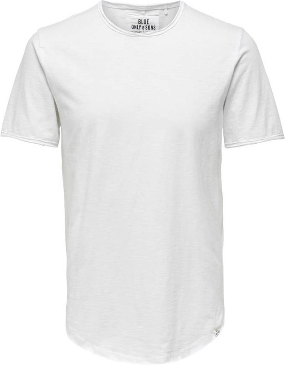 ONLY & SONS T-shirt ONSBENNE LIFE LONGY bright white