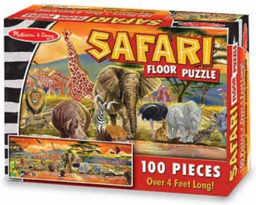 Melissa & Doug Safari vloerpuzzel 100 stukjes