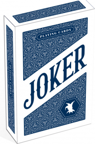 Cartamundi speelkaarten Bridge Joker karton blauw/wit
