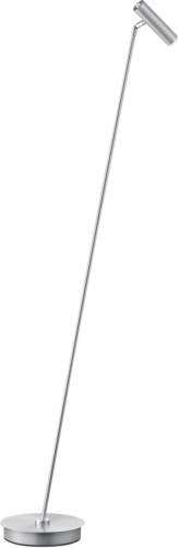 B-Leuchten Tom LED vloerlamp, dimbaar, nikkel