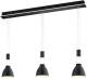 B-Leuchten Leni LED hanglamp 3-lamps zwart