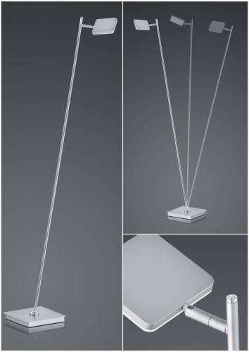 B-Leuchten Tim LED vloerlamp CCT lichtgrijs