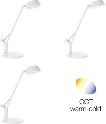 Brilliant LED bureaulamp Kaila, wit
