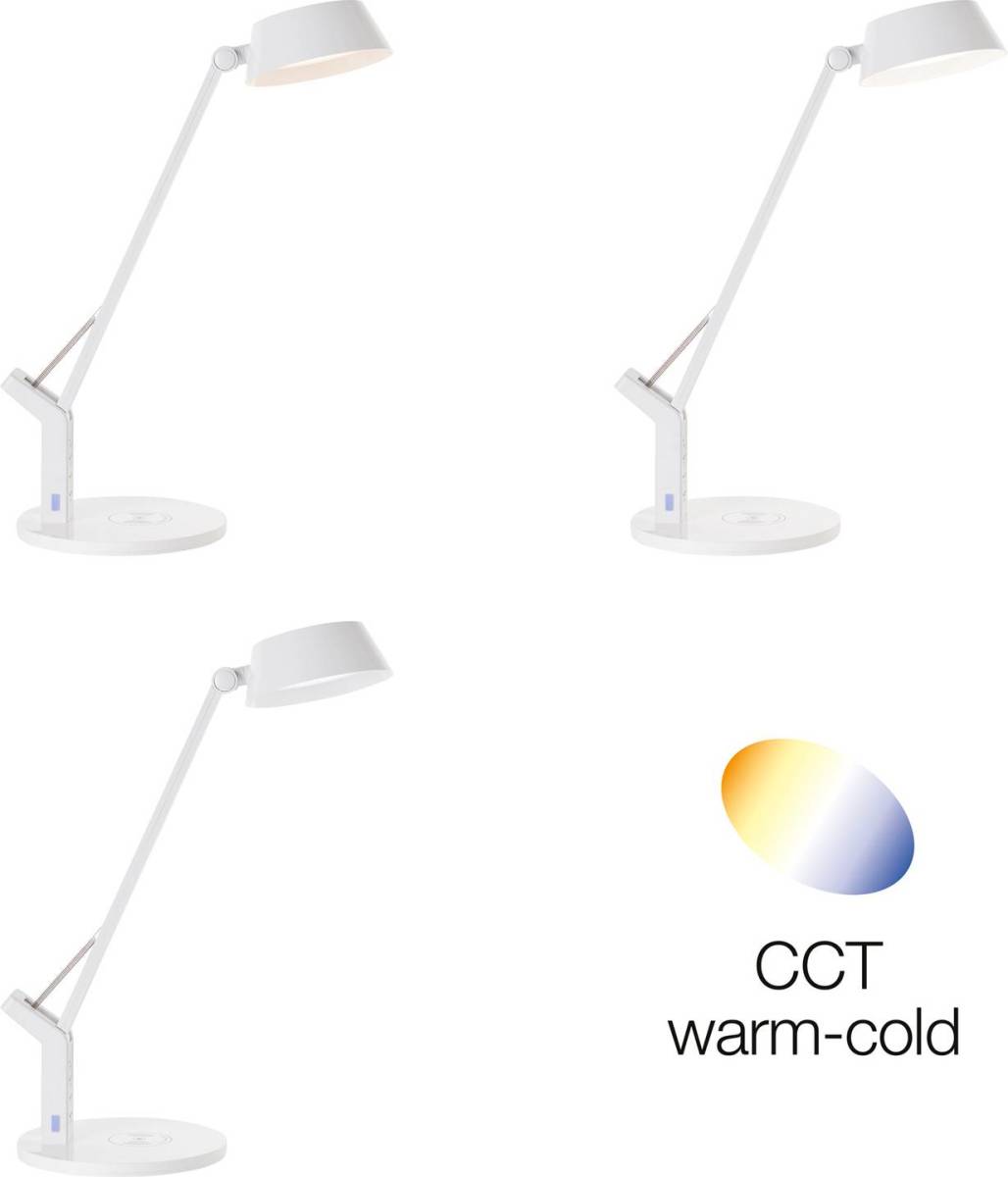 Brilliant LED bureaulamp Kaila, wit