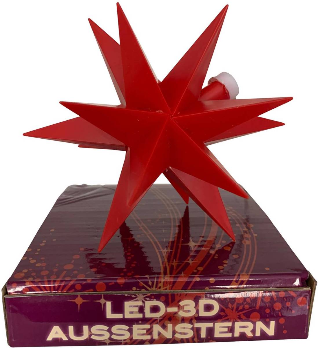 Sterntaler LED ster buiten, batterij 18-punten, Ø 12 cm rood