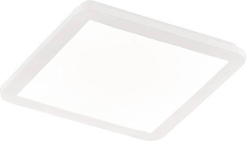 BES LED Led Plafondlamp - Trion Camy - Opbouw Vierkant 18w - Spatwaterdicht Ip44 - Dimbaar - Warm Wit 3000k - Mat Wit