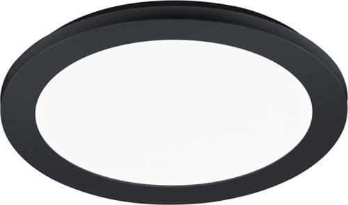 BES LED Led Plafondlamp - Trion Camy - Opbouw Rond 15w - Spatwaterdicht Ip44 - Dimbaar - Warm Wit 3000k - Mat Zwart