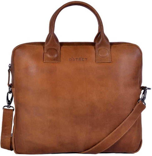 DSTRCT 13 inch laptoptas Fletcher Street cognac