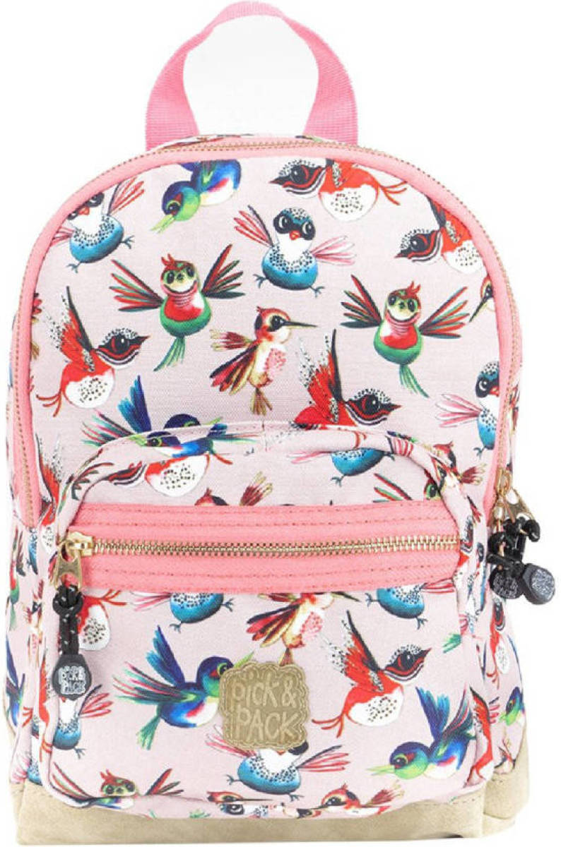 Pick & Pack rugzak Birds S lichtroze