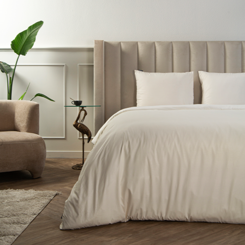 Fresh & Co Embossed Snake - Wit Lits-jumeaux (240 x 220 cm + 2 kussenslopen) Dekbedovertrek