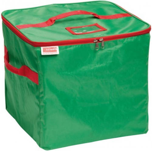 Sunware Kersttas Voor Kerstversiering - Met Inzet Voor 48 Kerstballen - Groen/rood