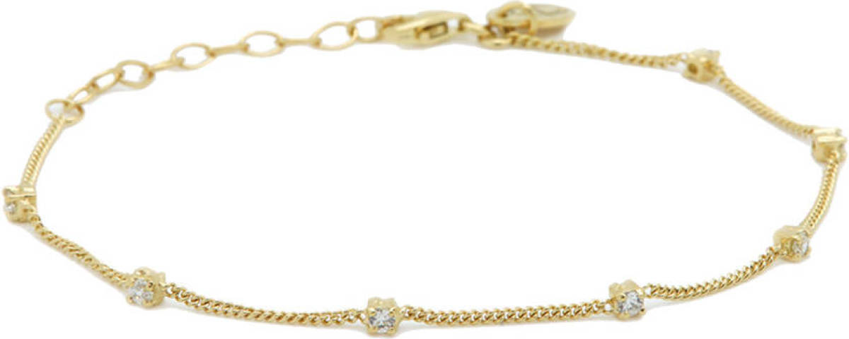KARMA Jewelry verguld zilveren armband Sparkling Square