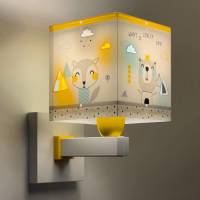 Dalber Wandlamp Hello Little 13,5 X 20 X 24 Cm E27 Geel/wit