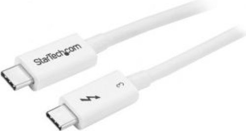 Startech .com TBLT34MM50CW 0.5m 40Gbit/s Wit Thunderbolt-kabel