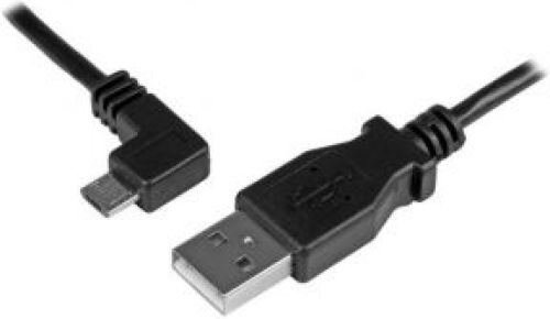 Startech .com 1 m Micro-USB oplaad en sync kabel M/M Micro-USB haaks naar links 28/24AWG