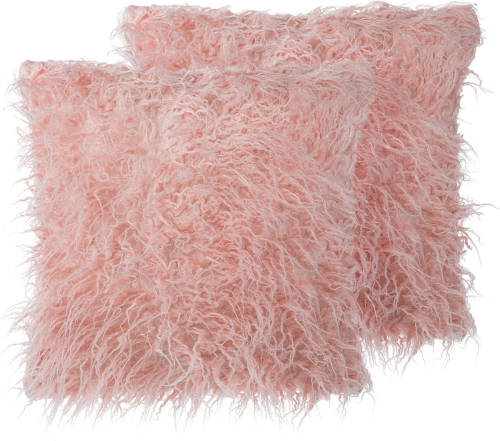 Beliani Daisy - Sierkussen-roze-polyester