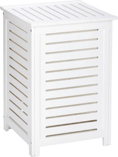Wenko Wasmand Oslo 45 X 65 Cm Hout Wit 2-delig