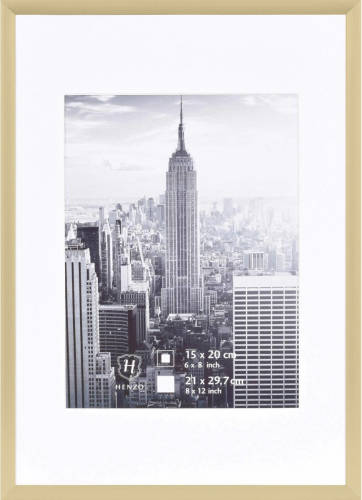 Henzo Fotolijst - Manhattan - Fotomaat 21x30 Cm - Goud