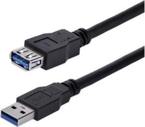 Startech .com 1m SuperSpeed USB 3.0 Verlengkabel A naar A Zwart M/F