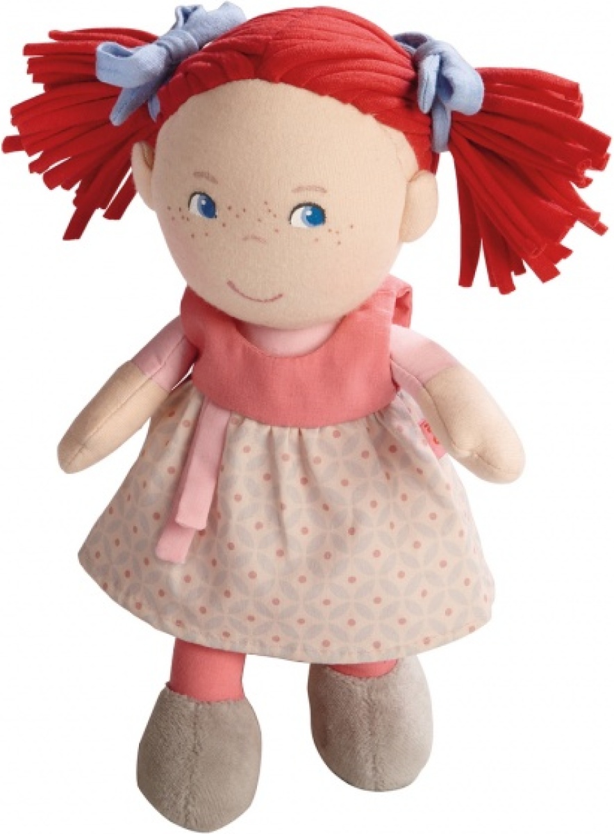 Haba babypop Mirli 20 cm beige/rood
