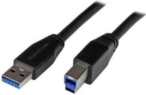 Startech .com Actieve USB 3.0 USB-A naar USB-B kabel 5m USB 3.1 (Gen1) 5Gbps verlengkabel