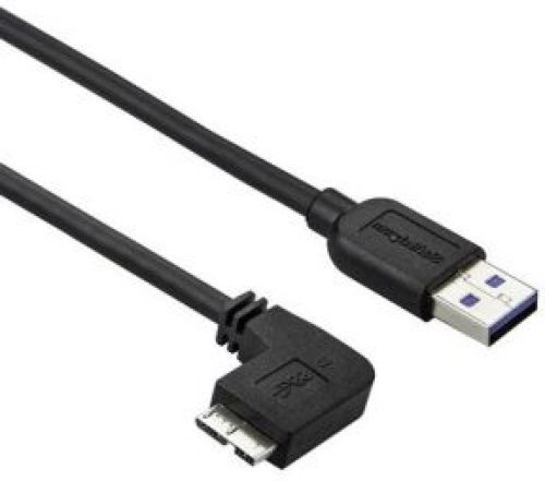 Startech .com Slanke Micro USB 3.0 kabel haaks naar links 50cm