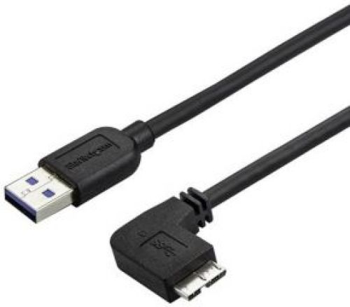 Startech .com Slanke Micro USB 3.0 kabel haaks naar rechts 50cm