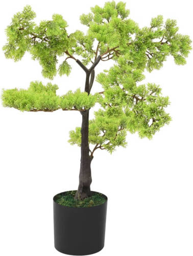 VidaXL Kunstplant Met Pot Cipres Bonsai 60 Cm Groen